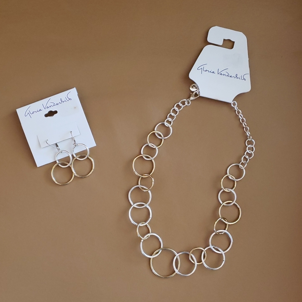 GV Vanderbilt Open Circle 18" Necklace/Earrings